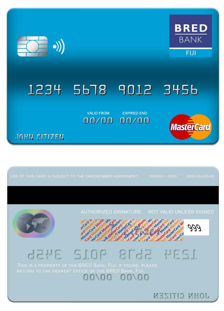 Fiji BRED Bank mastercard